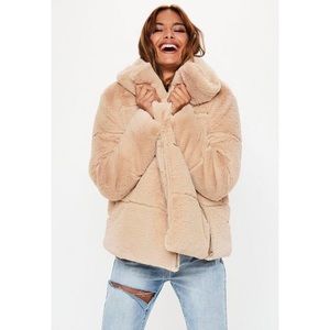 NWT! Missguided Oversized Faux Fur Puffer Jacket